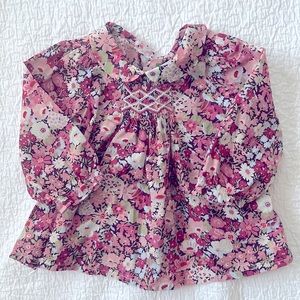 Bonpoint Floral Top | size 6 mo | EUC